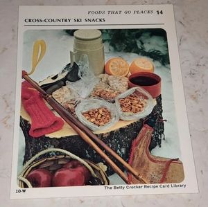 The Betty Crocker Recipe Card Library REPLACEMENT CARD FOODS THAT GO PLACES